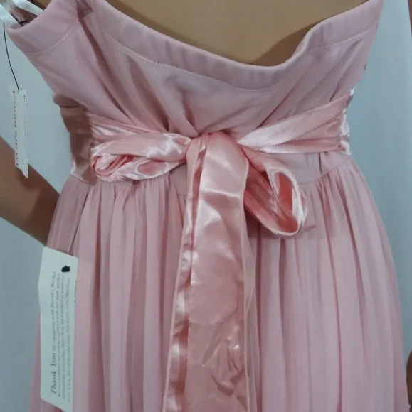 COPY - Blush pink Knee Dress Size XL Unistrap Tie Back - Picture 5 of 7